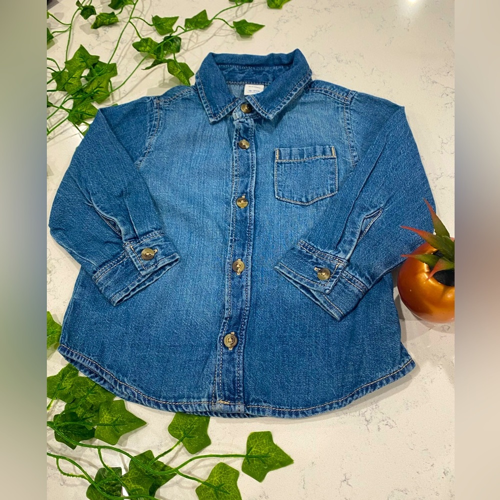 Old Navy Kids 18-24m Denim Button Down